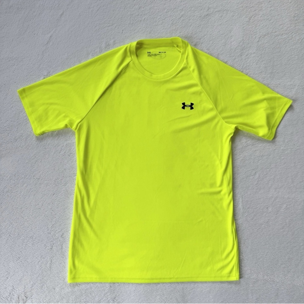 Under Armour Men’s Velocity Loose Fit Neon Yellow T-Shirt Size Small